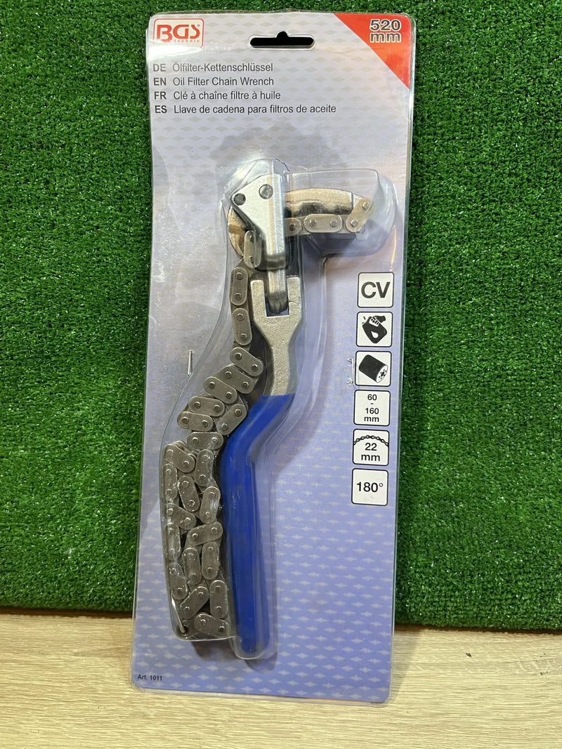 Llave de cadena para filtros de aceite BGS