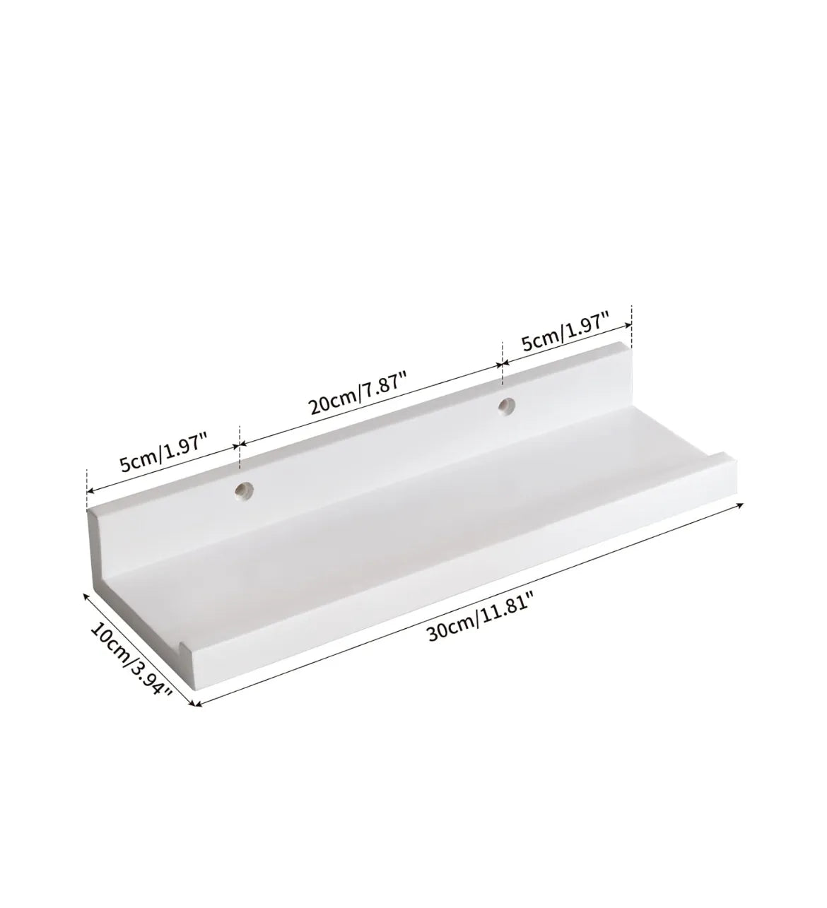 Estante flotante de madera de roble macizo IBUYKE