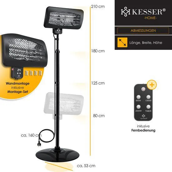 Calefactor eléctrico infrarrojo - Kesser
