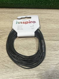 CORDÓN DE Cuero Negro 2 MM x 5 M INNSPIRO