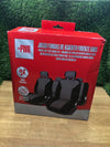 Juego de Fundas de Asiento Universales Gris/ Negro