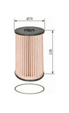 Filtro de combustible N 0008 - BOSCH
