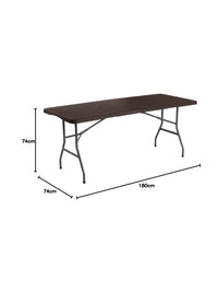 Mesa Plegable Rectangular 180x74x74cm