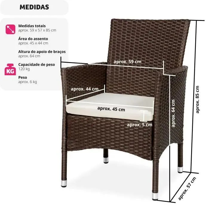 Conjunto 2 sillas de jardín