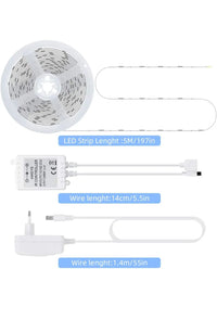 Cinta LED de 5 m impermeable RGB OUSFOT
