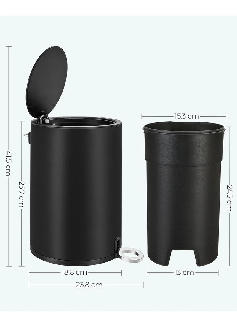 Cubo de basura para baño 3L SONGMICS
