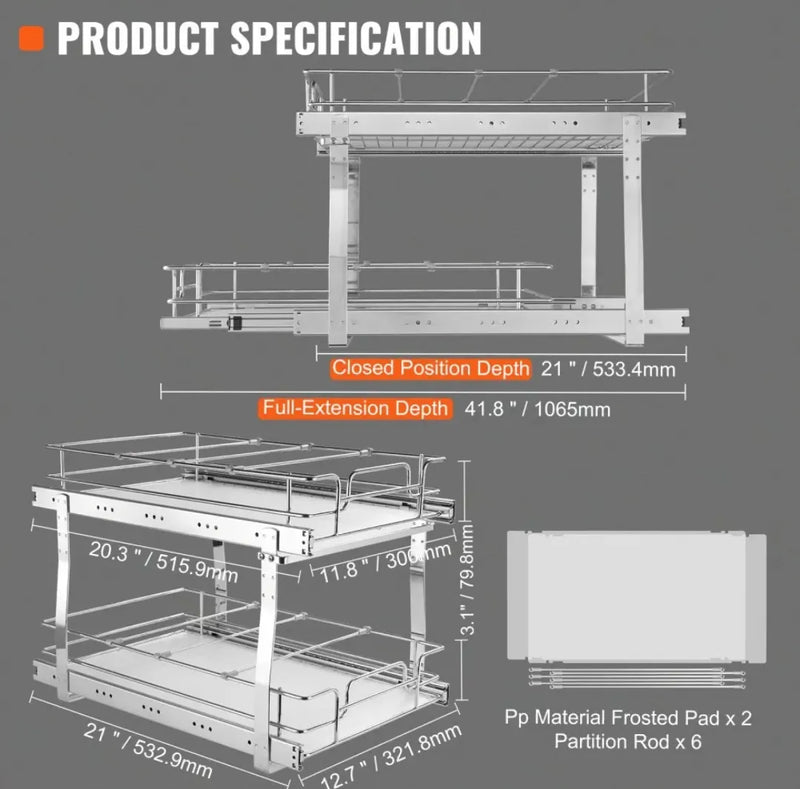 Organizador Extraíble - VEVOR