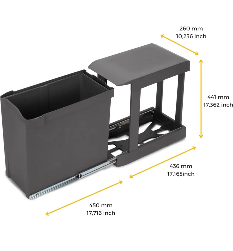 Contenedor de reciclaje para cocina - Emuca