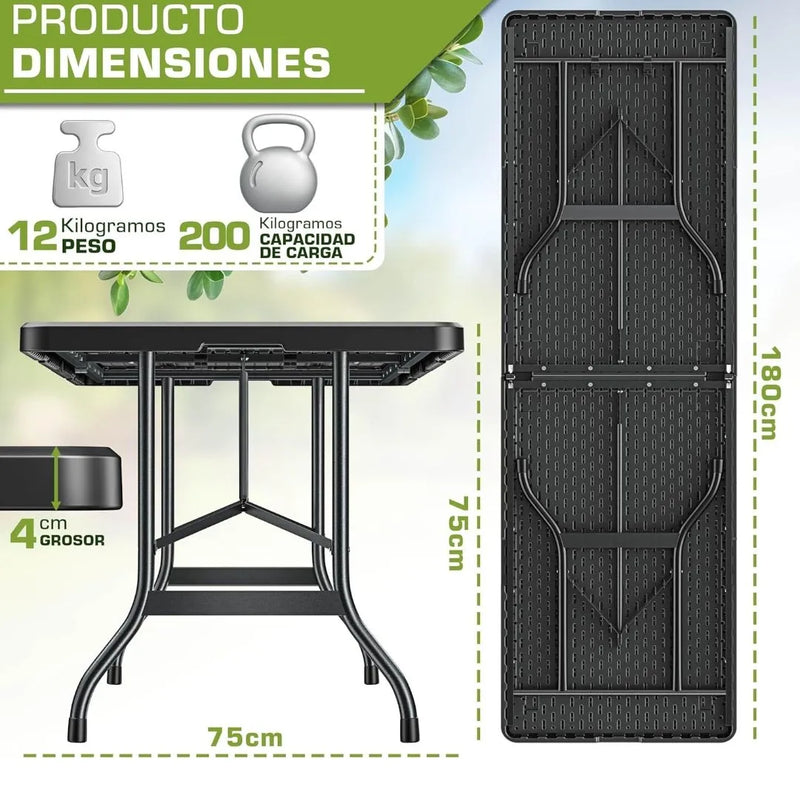 Mesa de jardín plegable - Tillvex