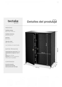 Armario de jardín de aluminio MONZA