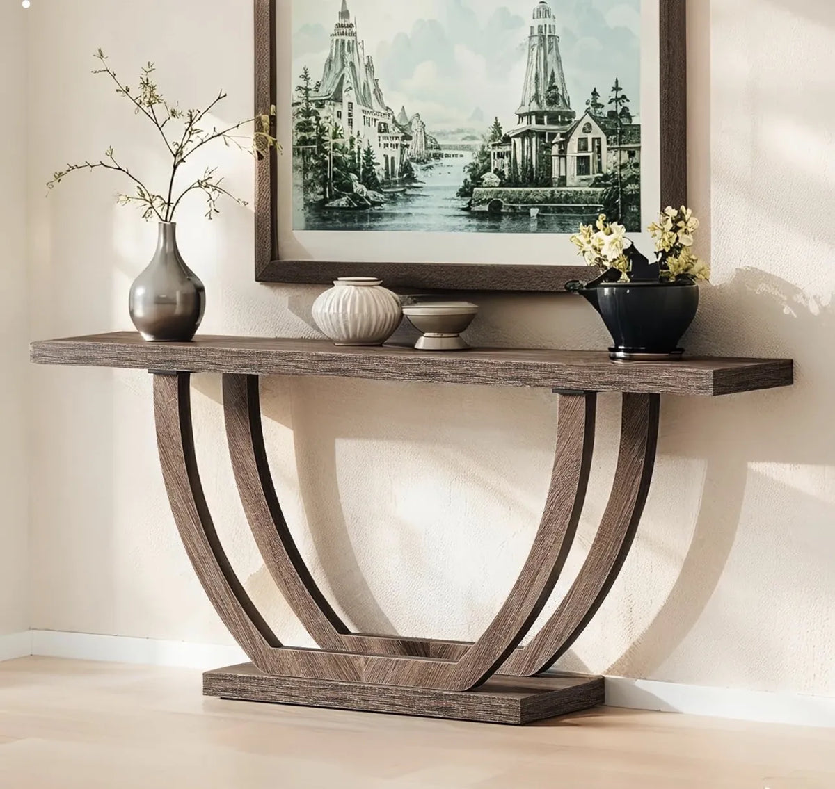 Mesa de consola de madera sólida