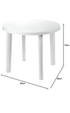 Mesa Resina Blanca Diametro 90 cm.