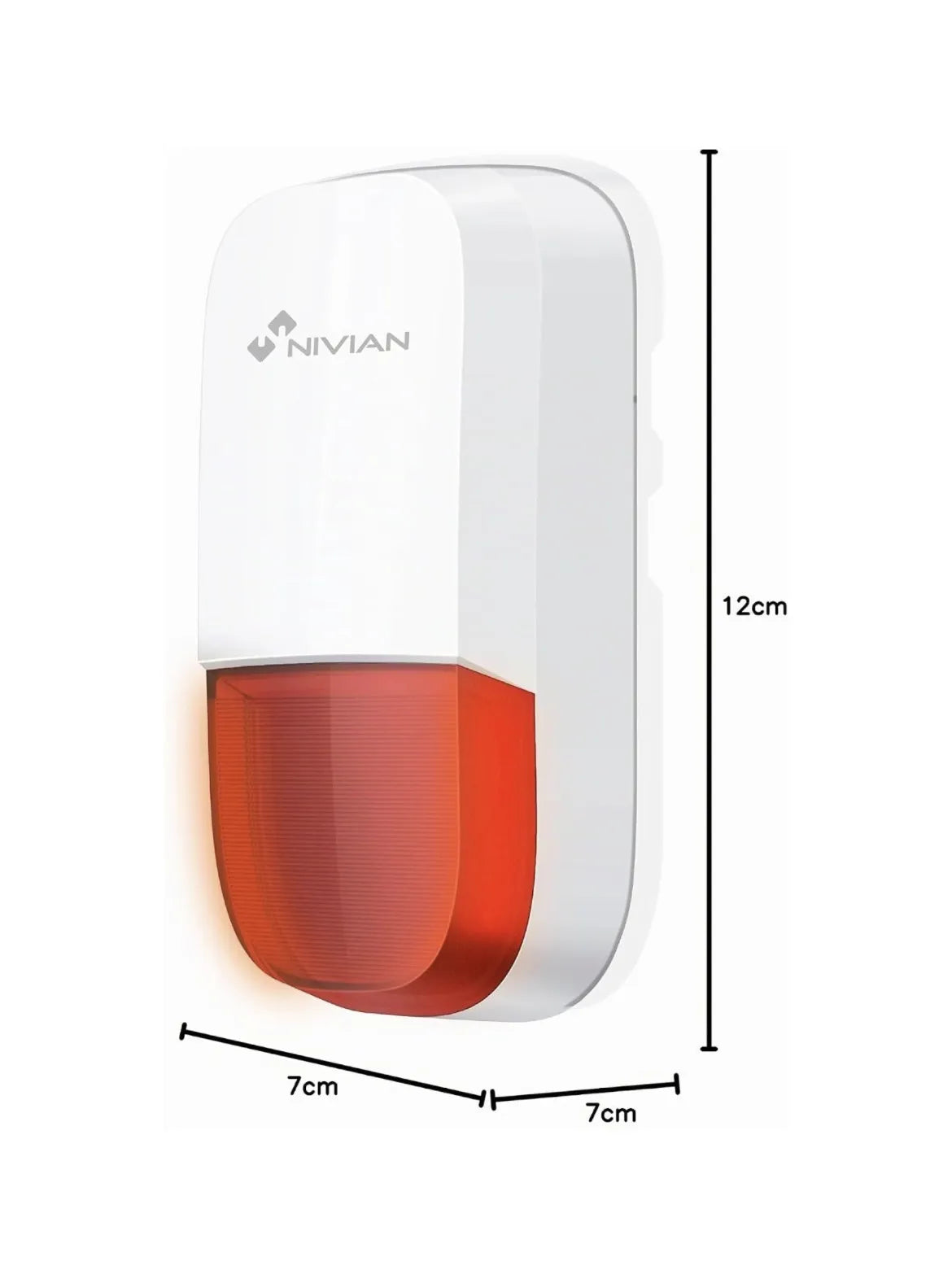 Sirena inalámbrica compatible con sistema de alarma Nivian