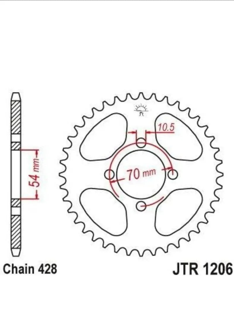 HONDA CBR 125R KIT CADENA Y PIÑÓN
