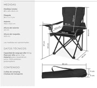 Sillas plegables de camping