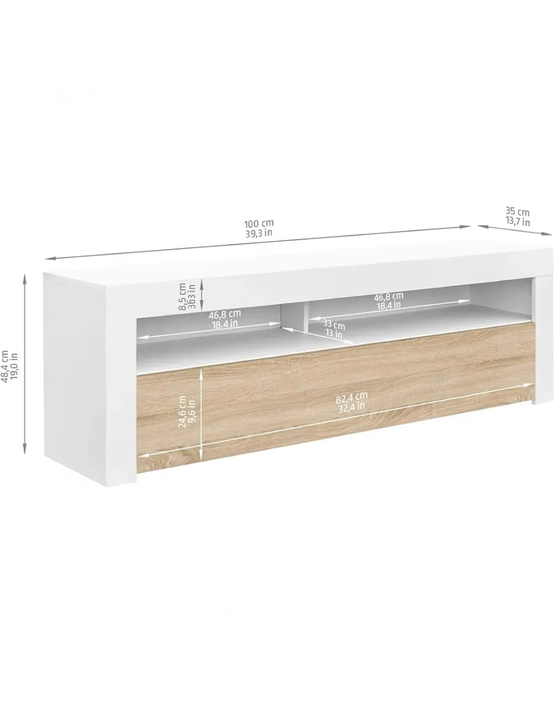 Mueble de TV - Mesa de Salón de Estilo Moderno