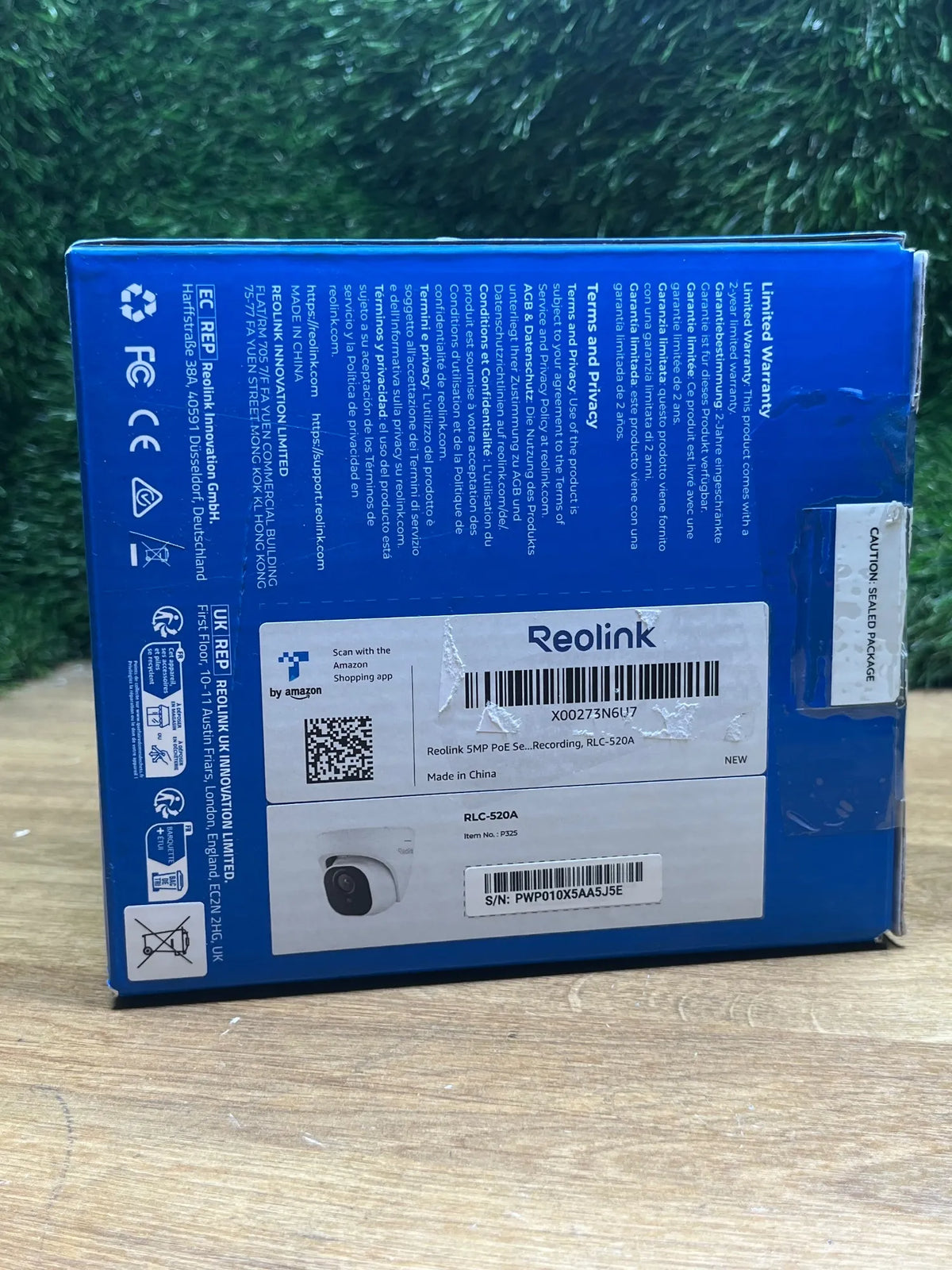 Camara Vigilancia Exterior con Detección Reolink