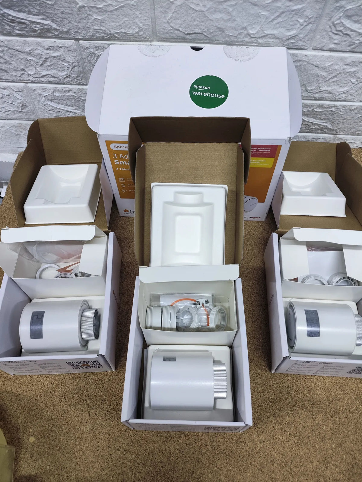 Pack de 3 Cabezales Termostáticos Inteligentes NETATMO