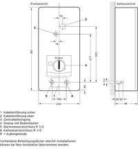 Calentador de agua eléctrico de 21Kw - Vaillant