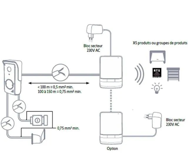 Video portero V100+ negro - Somfy
