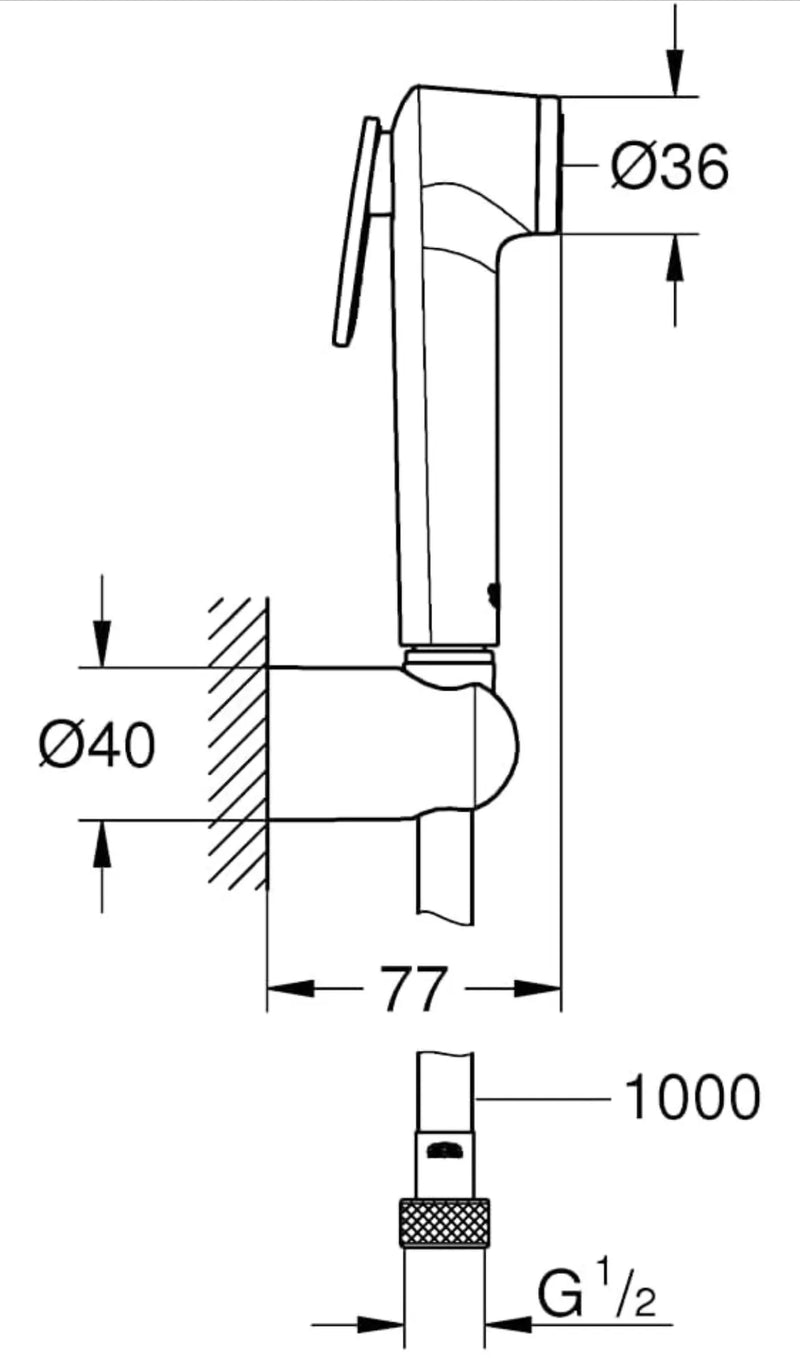 Juego completo de teleducha Grohe Tempesta