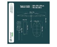 Sombrilla Parasol Rectangular VOUNOT