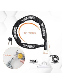 Candado de Bicicleta Antirrobo con Llave GRIFEMA