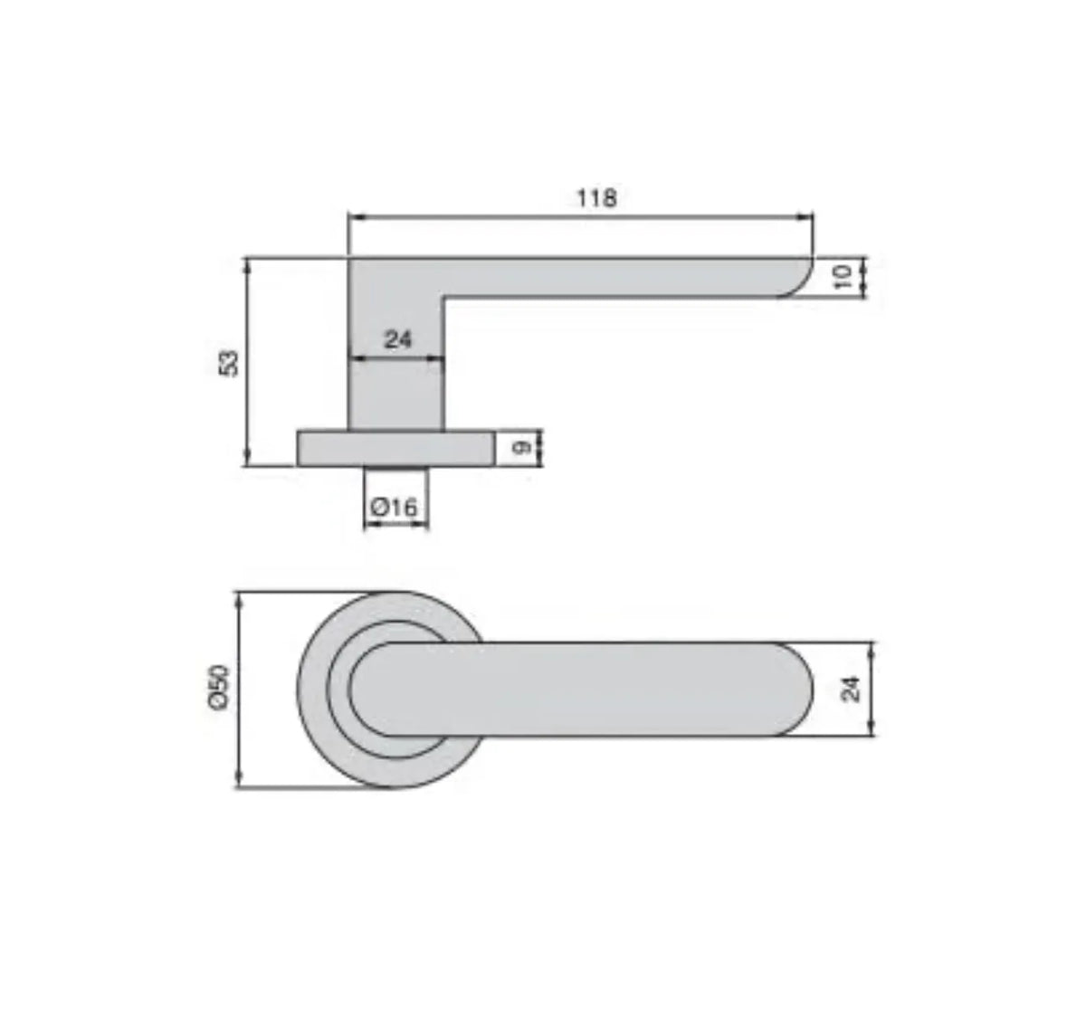 Manetas para puertas Emuca