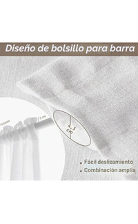 Cortinas Visillos Blancas para Dormitorio Cortinas Translúcidas