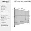Toldo vertical exterior con manivela