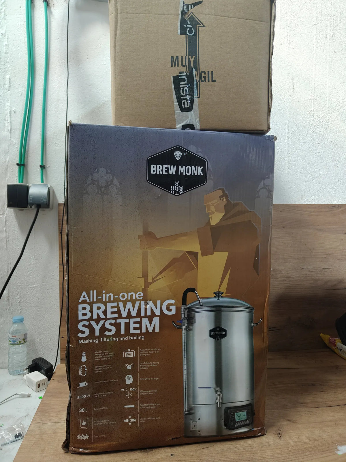 Hervidor de Acero Inoxidable para Preparar Cerveza casera