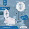 Elevador de WC para adultos con tapa - Mobiclinic