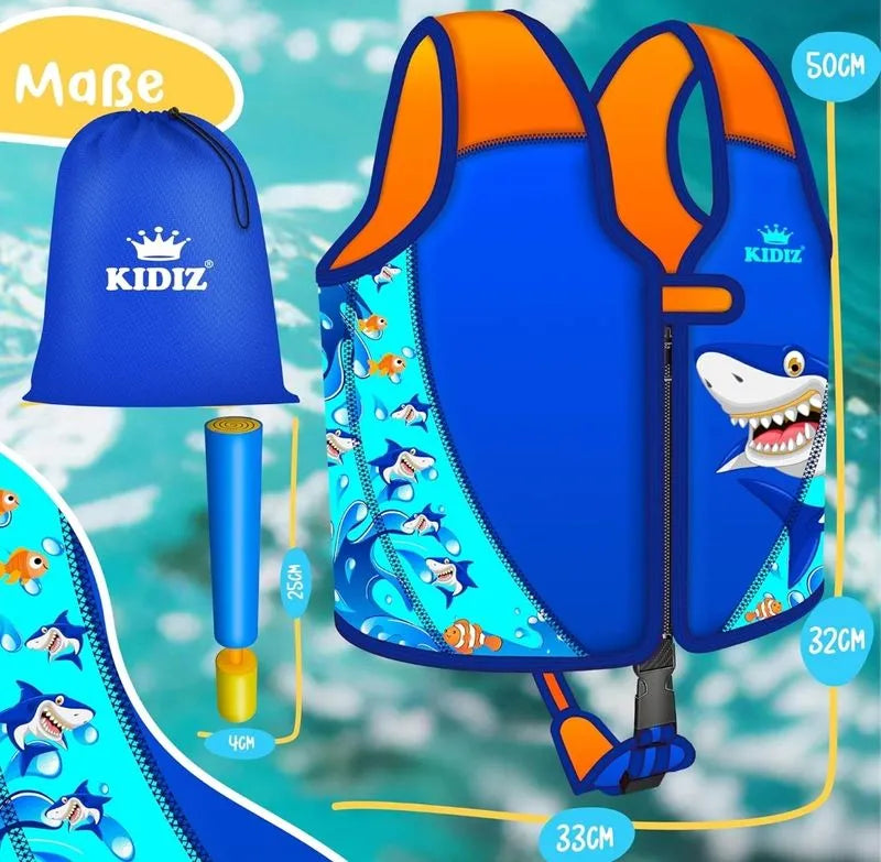 Chaleco Salvavidas Infantil Tiburón - KIDIZ
