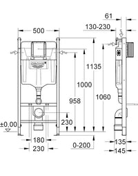 Cisterna empotrada para WC - Grohe