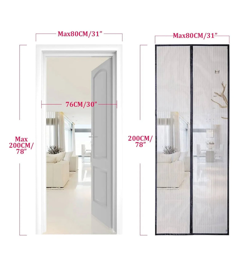 Mosquitera magnética para puerta