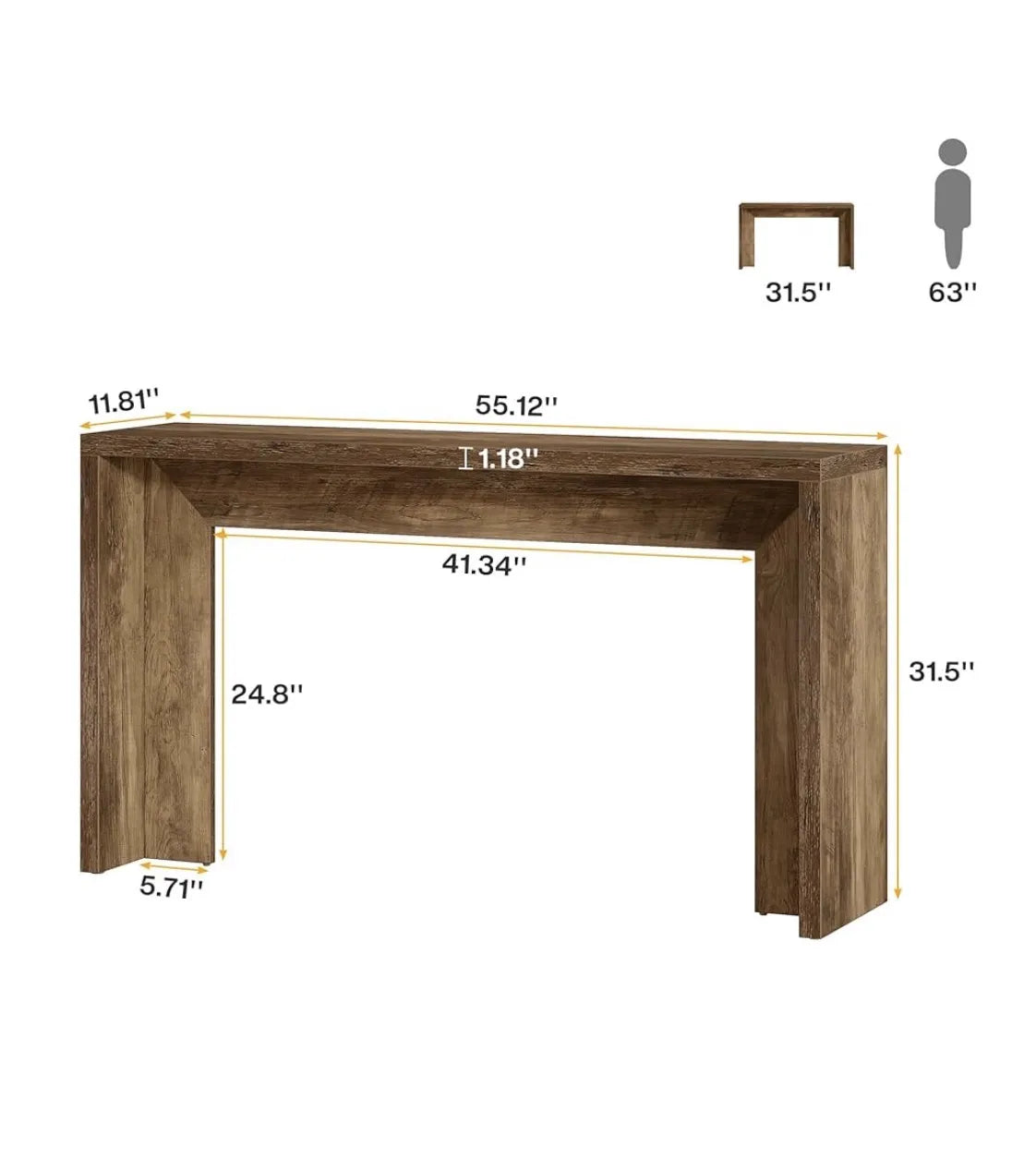Mesa de consola para entrada
