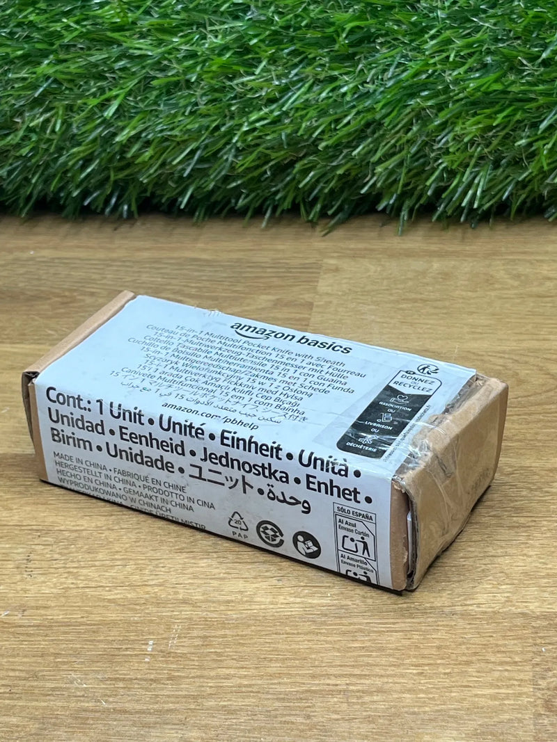 Navaja de bolsillo multiusos 15 en 1 Amazon Basics