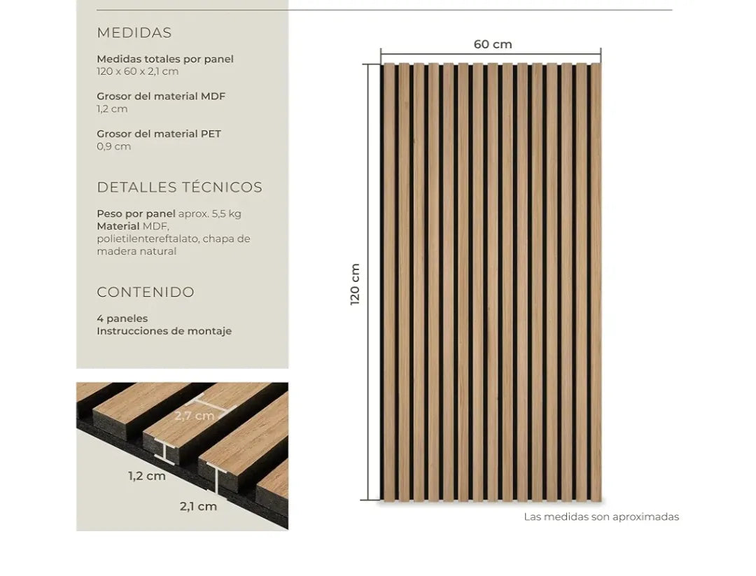 Paneles de Pared Decorativos MDF