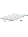 Topper 90x190 cm – Grosor de 10 cm - ZINUS