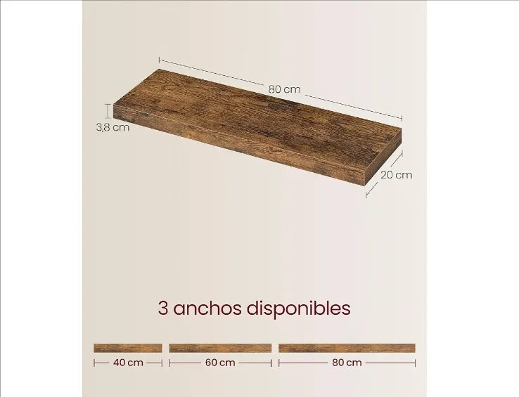 Estante de Pared para Libros