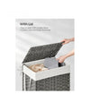 Cesto de ropa con tapa, 90 L