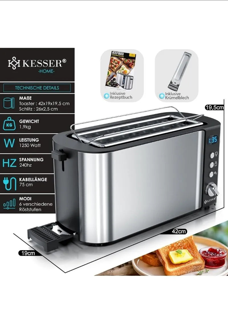 Tostadora con Accesorio para Panecillos KESSER