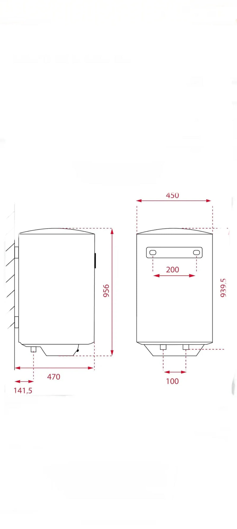 Termo eléctrico vertical de 100L - Teka