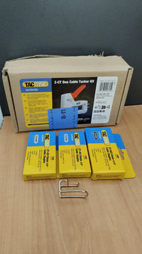 Grapadora Metálica para Cables con 4000 Grapas