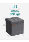 Cubo otomano plegable SONGMICS
