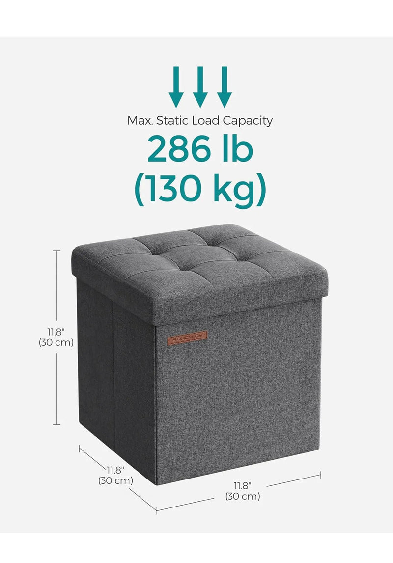 Cubo otomano plegable SONGMICS
