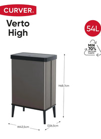 Cubo de basura alto de 54 litros - Curver