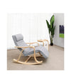 Mecedora, Sillón Tumbona, Color Gris, 125 x 91 x 67 cm