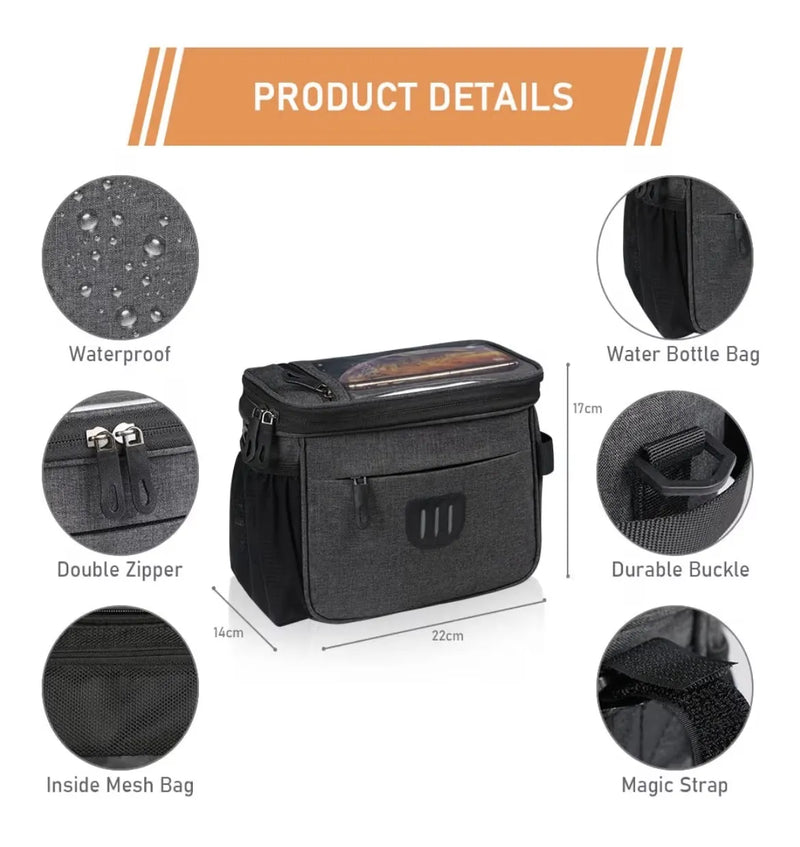 Bolsa de Manillar de Ciclismo flintronic
