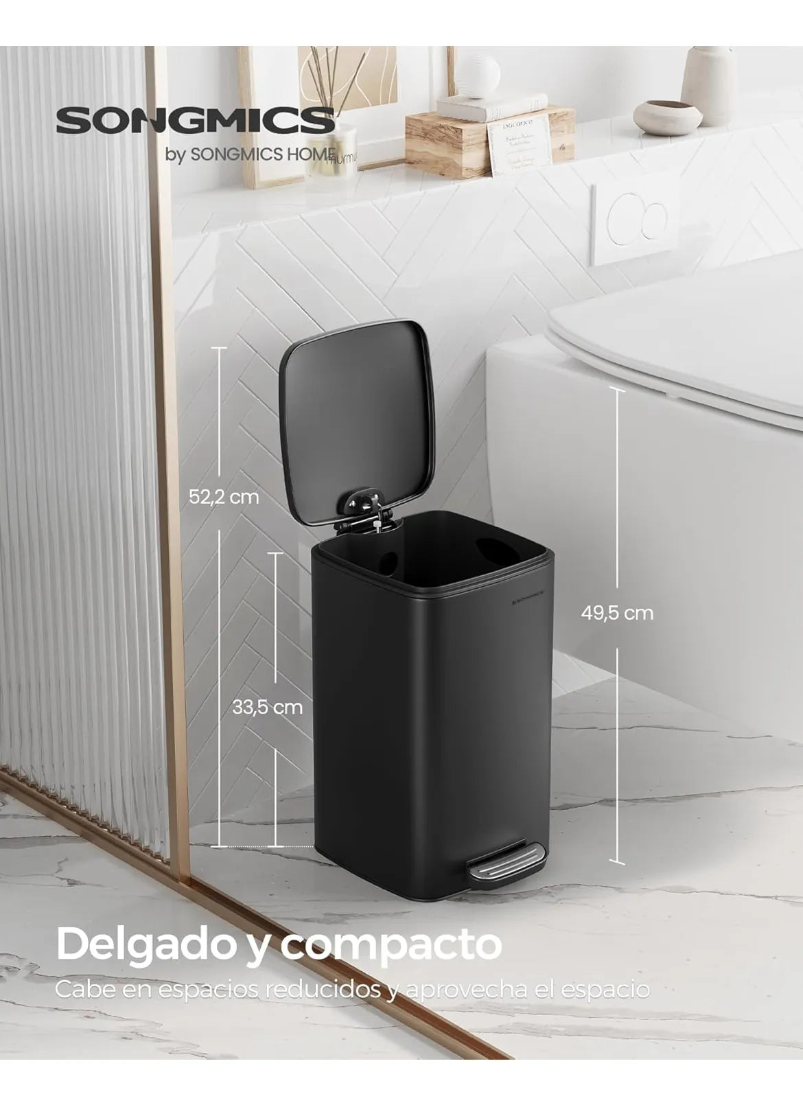 Cubo de Basura de Baño SONGMICS